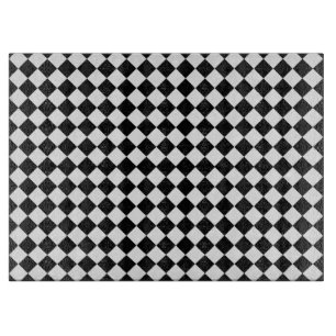 Schwarz-Weiß-Diamant-Muster von Shirley Taylor Schneidebrett