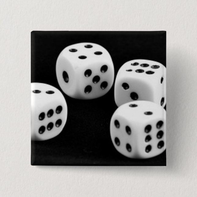 Schwarz-Weiß-Diäten Button (Vorderseite)