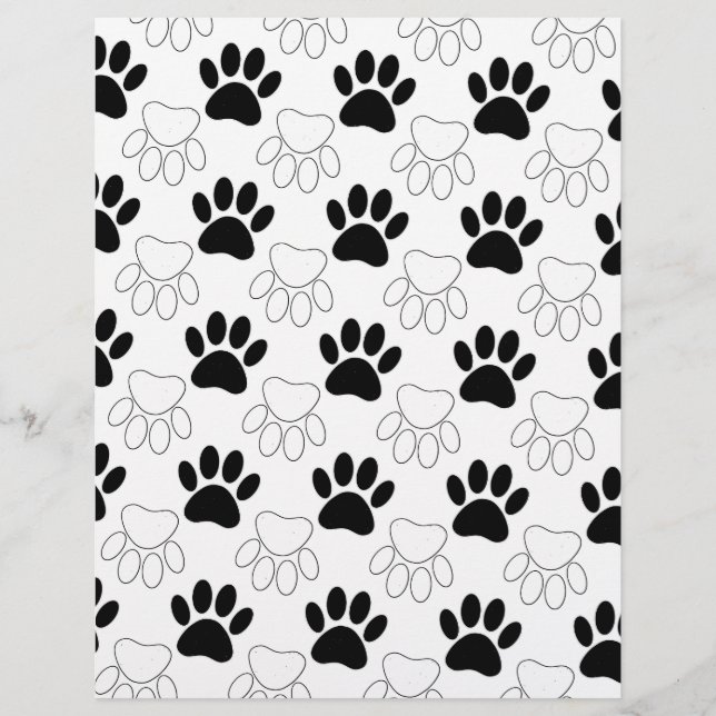 Schwarz-Weiß-Dog-Muster (Vorderseite)