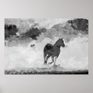 Schwarz-Weiß-Druck, Werteposter-Papier (Matte) Poster