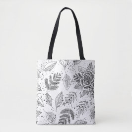 Schwarz-Weiß-Drucktasche II Tasche