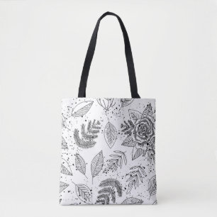 Schwarz-Weiß-Drucktasche II Tasche