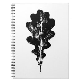 Schwarz-Weiß-Eichenholz Notizblock