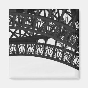 Schwarz-Weiß-Eiffelturm Foto Magnet