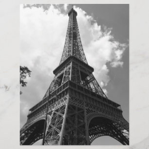 Schwarz-Weiß-Eiffelturm in Paris