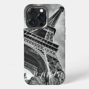 Schwarz-Weiß Eiffelturm Paris Europa iPhone 13 Pro Hülle