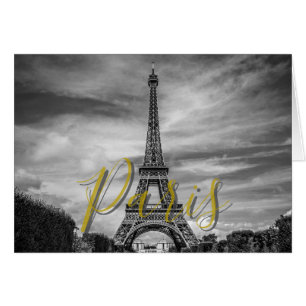Schwarz-Weiß-Eiffelturm Paris Frankreich