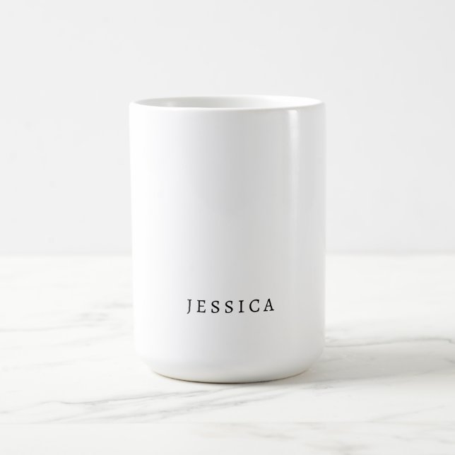 Schwarz-weiß Eindeutiger klassischer Beruflicher N Kaffeetasse (Mittel)