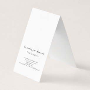 Schwarz & Weiß Einfach Klar Minimalistisch Visitenkarten