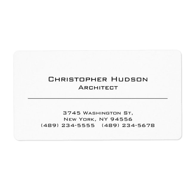 Schwarz-weiß Einfach Schlicht (Vorne)