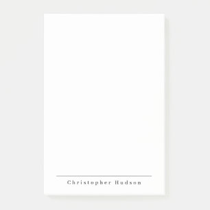 Schwarz-weiß Einfach Schlicht Minimalistisch Post-it Klebezettel
