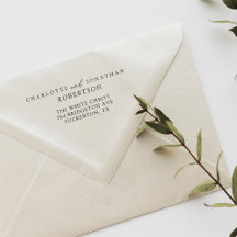 Schwarz-Weiß-Einfache, moderne Adresse