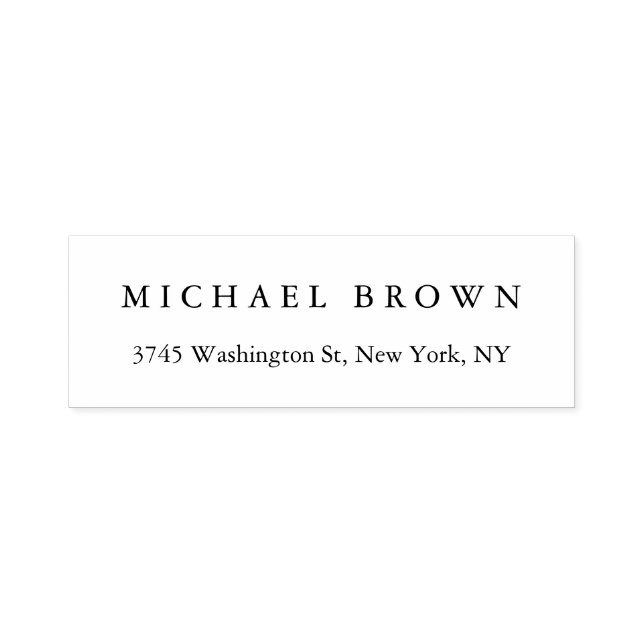 Schwarz-weiß Einzigartiges klassisches Elegant Sch Permastempel (Design)