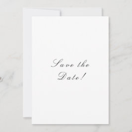 Schwarz-Weiß-Elegante-Script-Hochzeit Save The Date