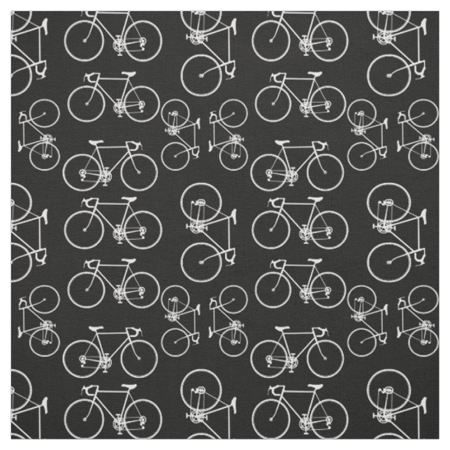 Schwarz-Weiß-Fahrradmuster Stoff (Muster)
