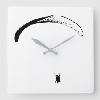 Schwarz-Weiß-Fallschirm - Uhr