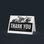 Schwarz-Weiß-Farbblockierung dank Karte<br><div class="desc">Dieses moderne Dankeschön-Karte ist Teil einer Hochzeitssuite. Weitere Farben und passende Elemente sind verfügbar.</div>