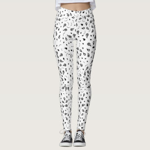 Schwarz/Weiß-Farbton Leggings