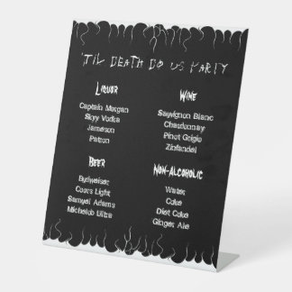 Schwarz-Weiß-Feuer Sockelschild