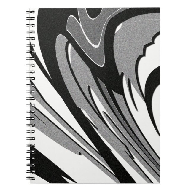 Schwarz-Weiß-Form Notizblock (Vorderseite)