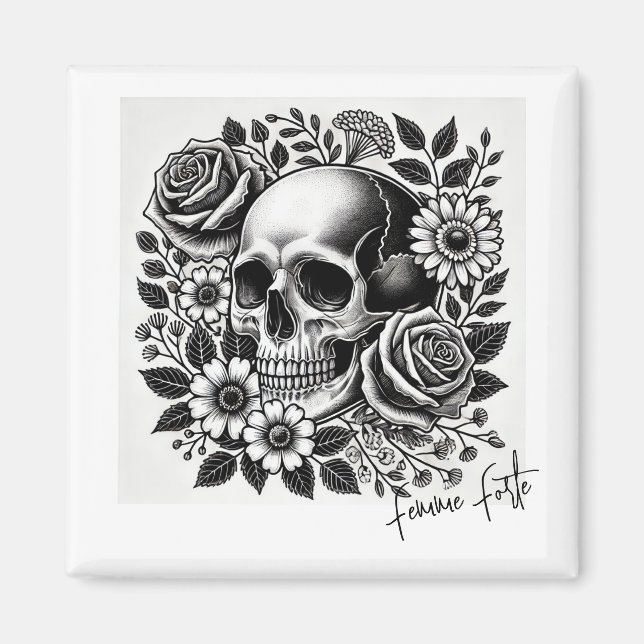 Schwarz-Weiß-Forte Magnet (Vorne)