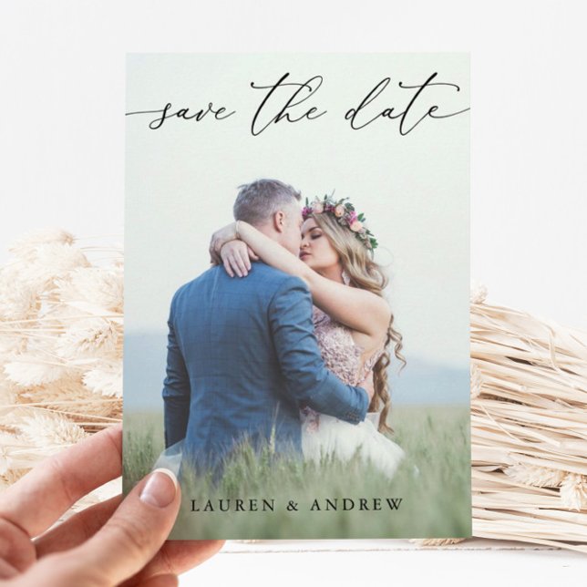 Schwarz-Weiß-Foto 2-Karte Einladung (Von Creator hochgeladen)