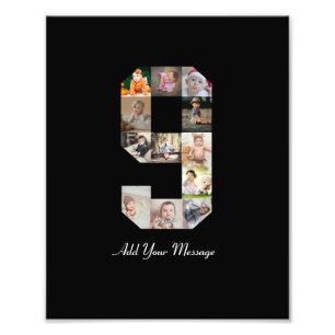 Schwarz-Weiß-Foto-Collage Nummer 9 Fotodruck