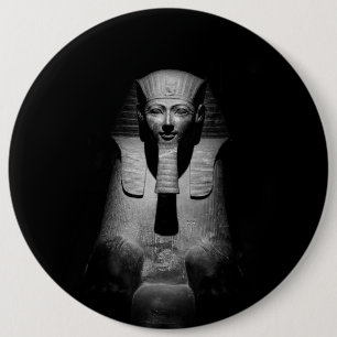 Schwarz-Weiß-Foto des Pharaoh-Königs Button