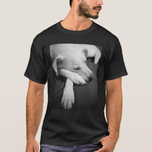 Schwarz-Weiß-Foto eines wunderschönen Hundeschlafe T-Shirt
