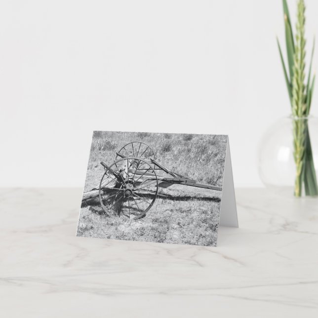 Schwarz-Weiß-Foto Karte (Vorderseite)