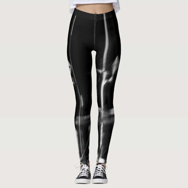 Schwarz-Weiß-Foto-Leggings Leggings (Vorderseite)