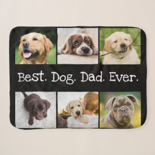 Schwarz-Weiß-FotoCollage Bester Hund-Vater je Sherpadecke