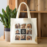 Schwarz-Weiß-FotoCollage - kundenspezifisches Mono Tragetasche<br><div class="desc">Für dieses Design können Sie Instagram-Fotos verwenden. Verwenden Sie 8 quadratische Foto,  um ein einzigartiges und persönliches Geschenk zu kreieren. Oder man behalte den Hipster Welpe und macht einen trendigen Sake. Wenn Sie die Bilder anpassen müssen,  klicken Sie auf das Werkzeug anpassen,  um Änderungen vorzunehmen.</div>