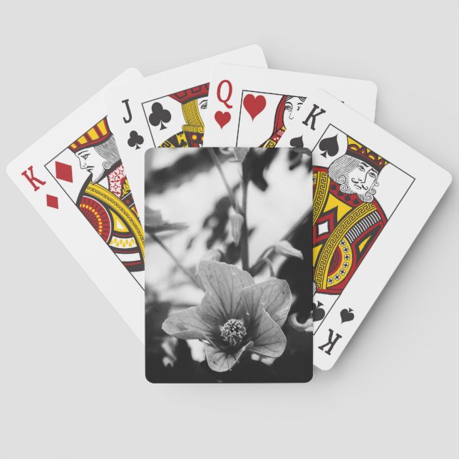 Schwarz-Weiß-Fotografie Spielkarten (Rückseite)