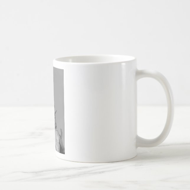 Schwarz-Weiß-Freiheitsstatue New York Kaffeetasse (Rechts)