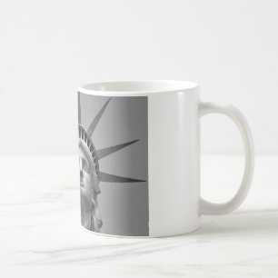 Schwarz-Weiß-Freiheitsstatue New York Kaffeetasse
