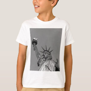 Schwarz-Weiß-Freiheitsstatue New York T-Shirt