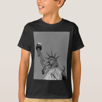 Schwarz-Weiß-Freiheitsstatue New York