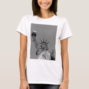 Schwarz-Weiß-Freiheitsstatue New York T-Shirt