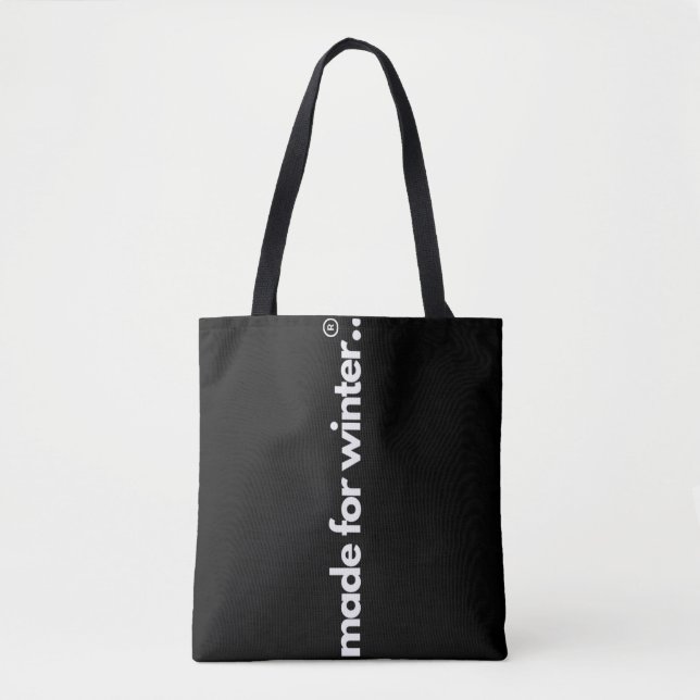 Schwarz & Weiß für Sommer und Winter Tasche (Vorderseite)