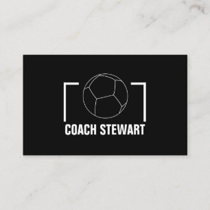 Schwarz-Weiß-Fußball, Fußballspieler/Trainer/Ref. Visitenkarte