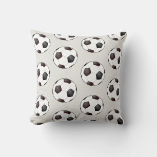 Schwarz-Weiß-Fußball-Kissen Kissen