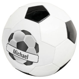 Schwarz-Weiß-Fußball mit DIY-Namen Fußball