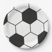 Schwarz-Weiß-Fußball-Muster Geometrisch
