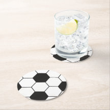 Schwarz-Weiß-Fußball-Muster geometrisch