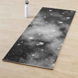 Schwarz-Weiß-Galaxie-Nebel Traum Nr. 1 Yogamatte
