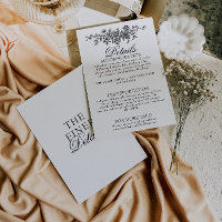 Schwarz-Weiß-Garten-Blumen-Boho-Hochzeitsdetails