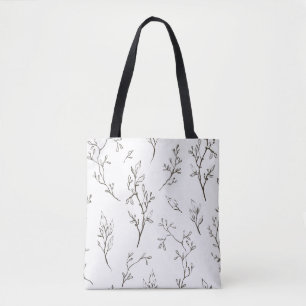 Schwarz-Weiß-Garten Tasche