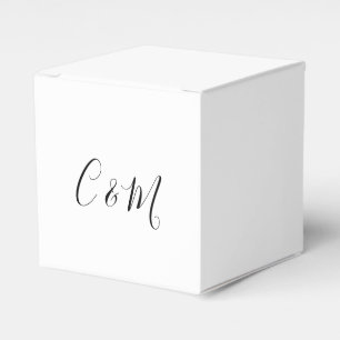 Schwarz-Weiß-Gastgeschenk Hochzeit Geschenkschachtel