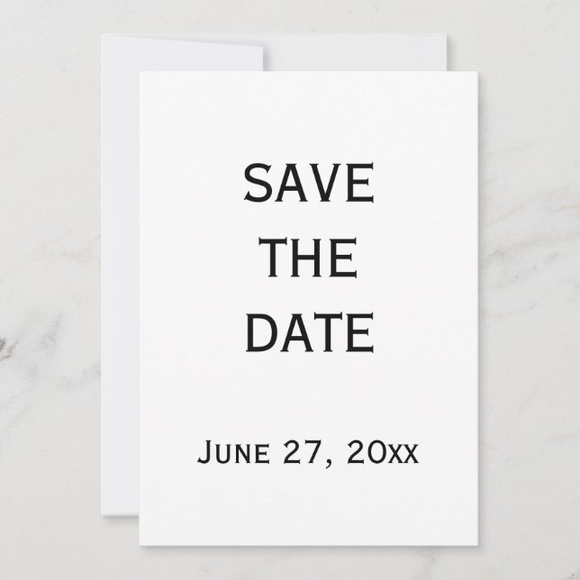 Schwarz-Weiß-Gay-Hochzeit speichern Sie die Datums Einladung (Vorderseite)